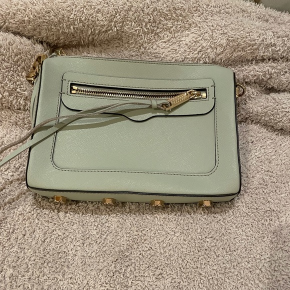 Rebecca Minkoff Light Green Bag with gold chain strap - Picture 4 of 4